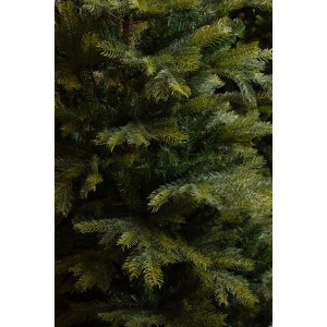 Detailaufnahme: Black Box Trees künstlicher Weihnachtsbaum Grimshaw, dichte grüne Nadeln.