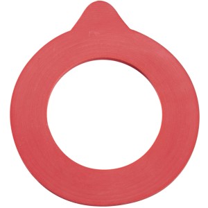 Roter Leifheit Ersatzgummiring (43x71mm) für Vorratsdosen.