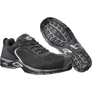 Schwarzer Albatros Sicherheitshalbschuh Runner XTS Low S3, Größe 39, mit rutschfester Sohle.