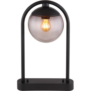 Globo Außenleuchte 1-flammig Schwarz matt-Rauchfarben 319 x 450 mm