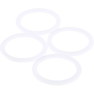4 weiße KÖRO PE-Ringe, 30x38x2 mm, für Wasserzähler zur Abdichtung.