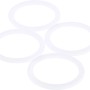 4 weiße KÖRO PE-Ringe, 30x38x2 mm, für Wasserzähler zur Abdichtung.