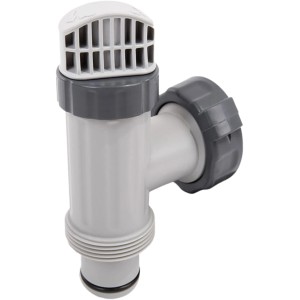 Intex Absperrschieber aus Kunststoff, grau, zur Regulierung von Zu- und Ablauf am Pool.