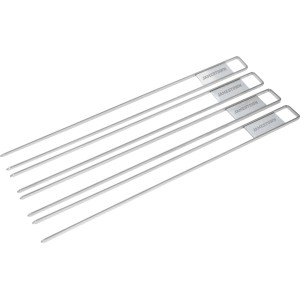 Jamestown Schaschlikspieße, 4er-Set aus Edelstahl für Grillgut.