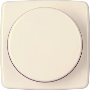 Kopp Rivo Dimmer Abdeckung, cremeweiß, für Druck-Wechselschalter