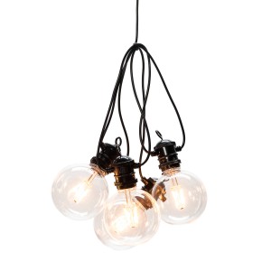 Konstsmide LED-Lichterkette Outdoor Retro Globe 10 LEDs Bernsteinfarben
