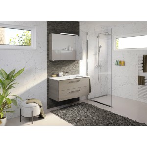 Pelipal Badmöbel-Set Trentino 107 cm Graphit 3-tlg.