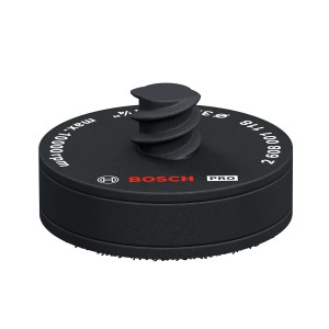 Bosch Professional GEX 12V-32 Exzenterschleifer mit Schleifteller und Aufnahme.