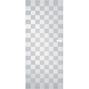 OBI Glasdrehtür Karo kleine Quadrate 82,1 cm x 197,2 cm