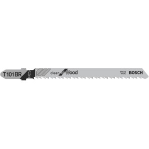 Bosch Stichsägeblatt T 101 BR für saubere Holzschnitte, 3er-Pack.