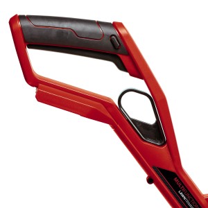 Detailaufnahme: Griff des Einhell Akku-Rasentrimmers GE-CT 18/30 Li-Solo.