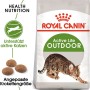 Royal Canin Outdoor Katzenfutter Trocken, 400g Packung für aktive Freigänger Katzen.