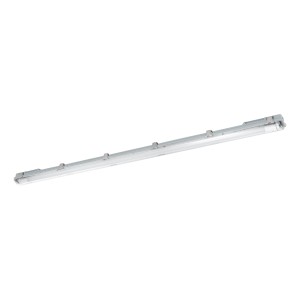 Graue Eglo LED-Wannenleuchte Expert Basic Plus, 1-flammig, 156 cm, für Feuchträume.