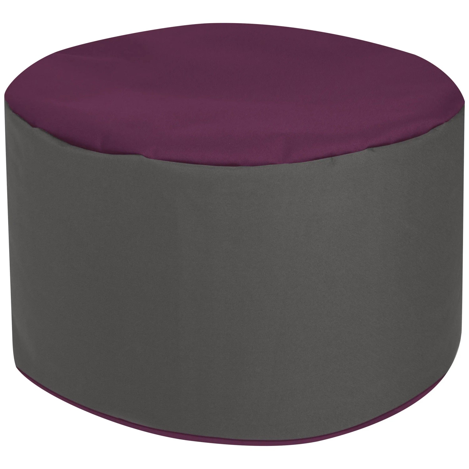 Sitting Point Sessel Bebop in Aubergine/Grau, bequemer Sitzsack für Indoor & Outdoor.