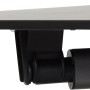 Detailansicht Klapptisch Sola: Quadratischer Gartentisch in Anthrazit mit Klappmechanismus.