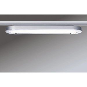 Paulmann URail LED-Panel Loop, 7W, Chrom matt, für Schienensysteme. Ovale Form.