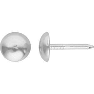 LUX Polsternägel, 9 mm, vernickelt, 40 Stück. Nägel-Set für Polsterarbeiten.