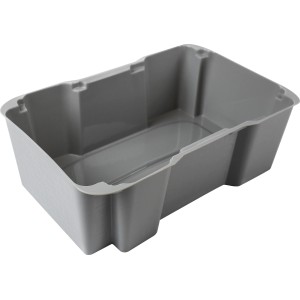 Eurobox-System Einsatzkasten 1/4 mit Drehstapelfunktion Grau