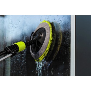 AVA Mikrofaser Pads am Hochdruckreiniger-Mopp im Einsatz, 4-teiliges Set.