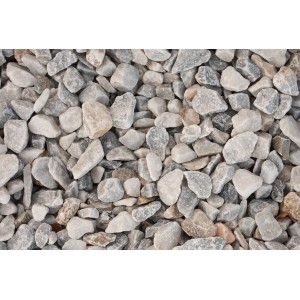 Marmorsplitt Wolken-Weiß, 16-32 mm, Zierkies für Garten und Landschaftsbau.