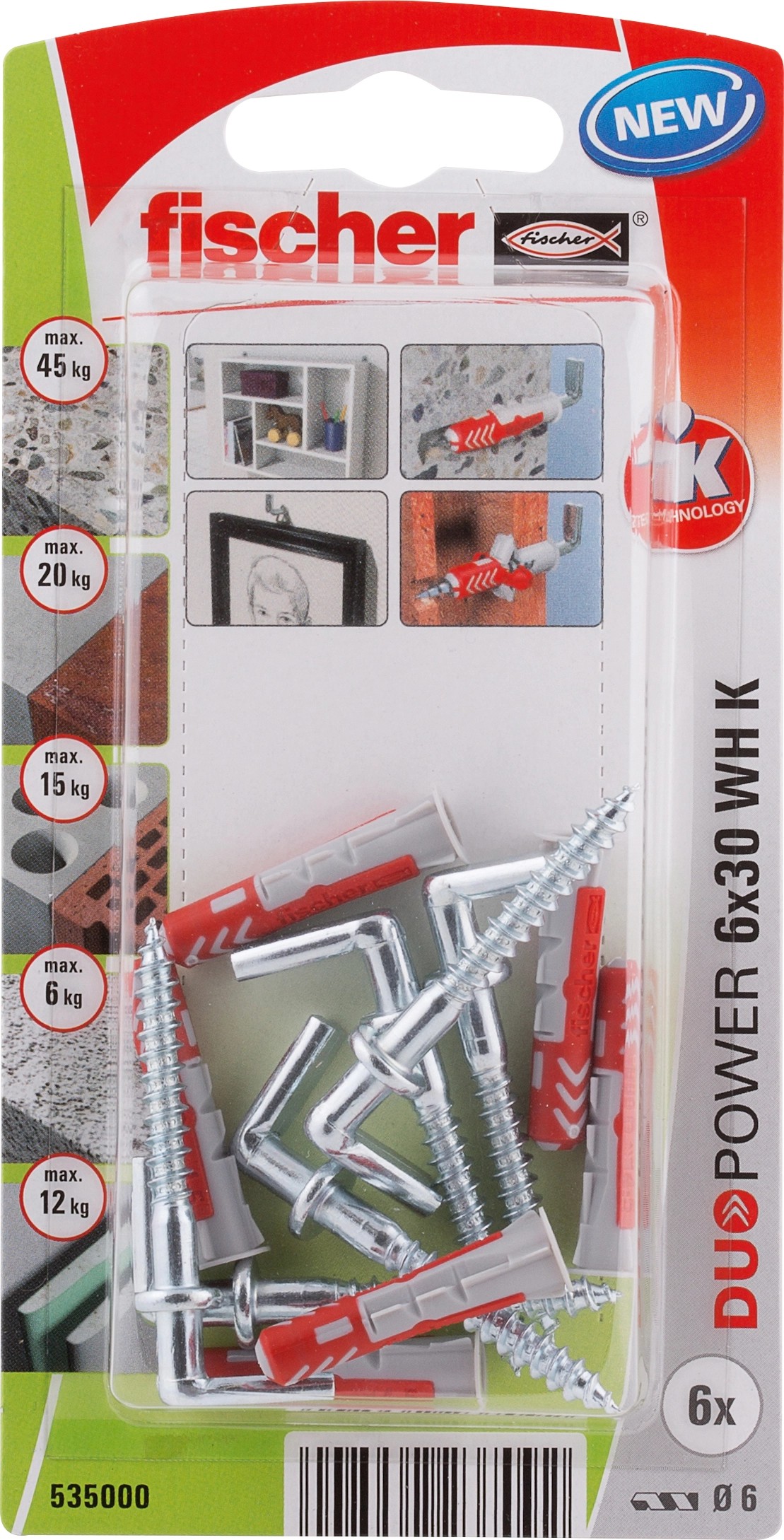 Fischer Duopower 6X30 WH K NV kaufen bei OBI