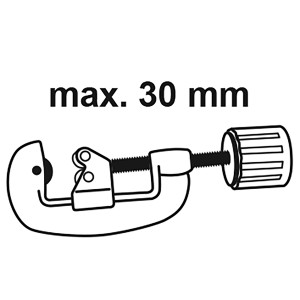 Kirchhoff Kupferrohrschneider, max. 30 mm, zum Schneiden von Kupferrohren.