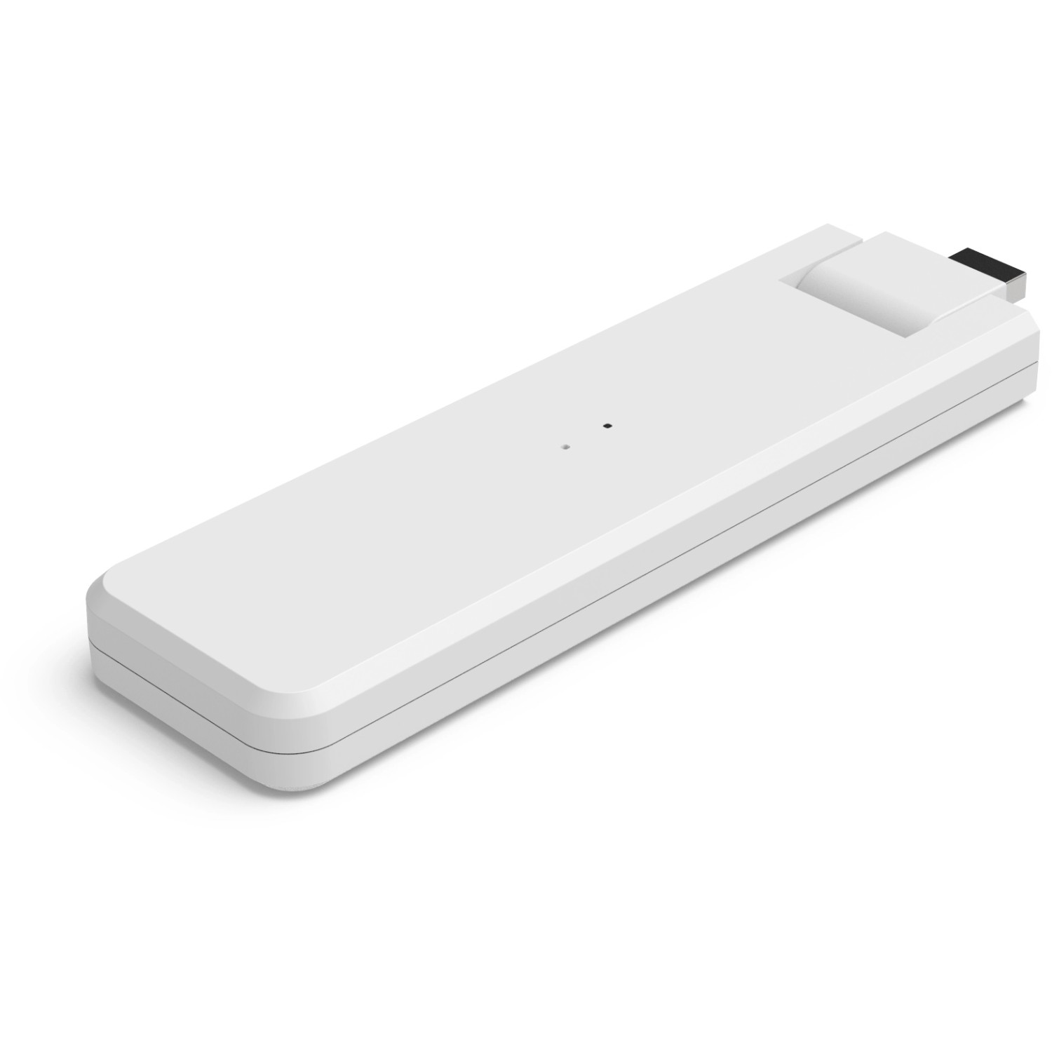 Detailaufnahme des Hoymiles Mikro-Inverters HM-800 für das Absaar Solar Balkonkraftwerk-Set.