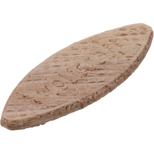 Wolfcraft Verbindungsplättchen Größe 10 aus Buchenholz für Holzverbindungen.