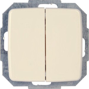 Kopp Serienschalter Rivo in Cremeweiß, Schalter für das Rivo Schalterprogramm.