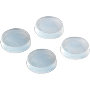 Wenko Tür- und Wandpuffer, transparent, 4er-Set zum Schutz vor Beschädigungen.