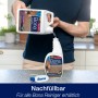 Bona Parkettreiniger Spray 1 l wird nachgefüllt. Reinigungsmittel für lackierte und gewachste Böden.