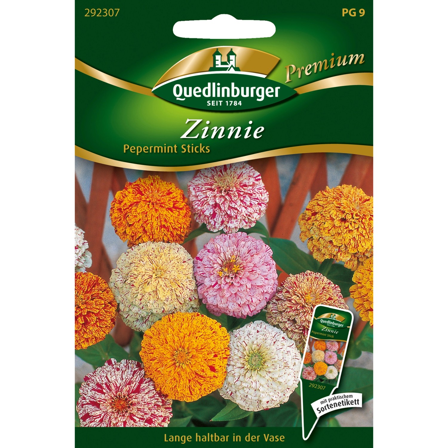 Quedlinburger Zinnien "Pepermint Sticks" Loses Saatgut kaufen bei OBI