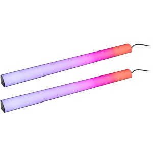 Paulmann LED-Stehlampe EntertainLED Lichtsäulen, 2er Set, mit Farbwechsel für stimmungsvolle Beleuchtung.