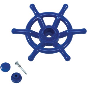 Blaues Axi Bootsrad 34x8x34 cm für Spielhaus, Zubehör für Gartenspielgeräte.