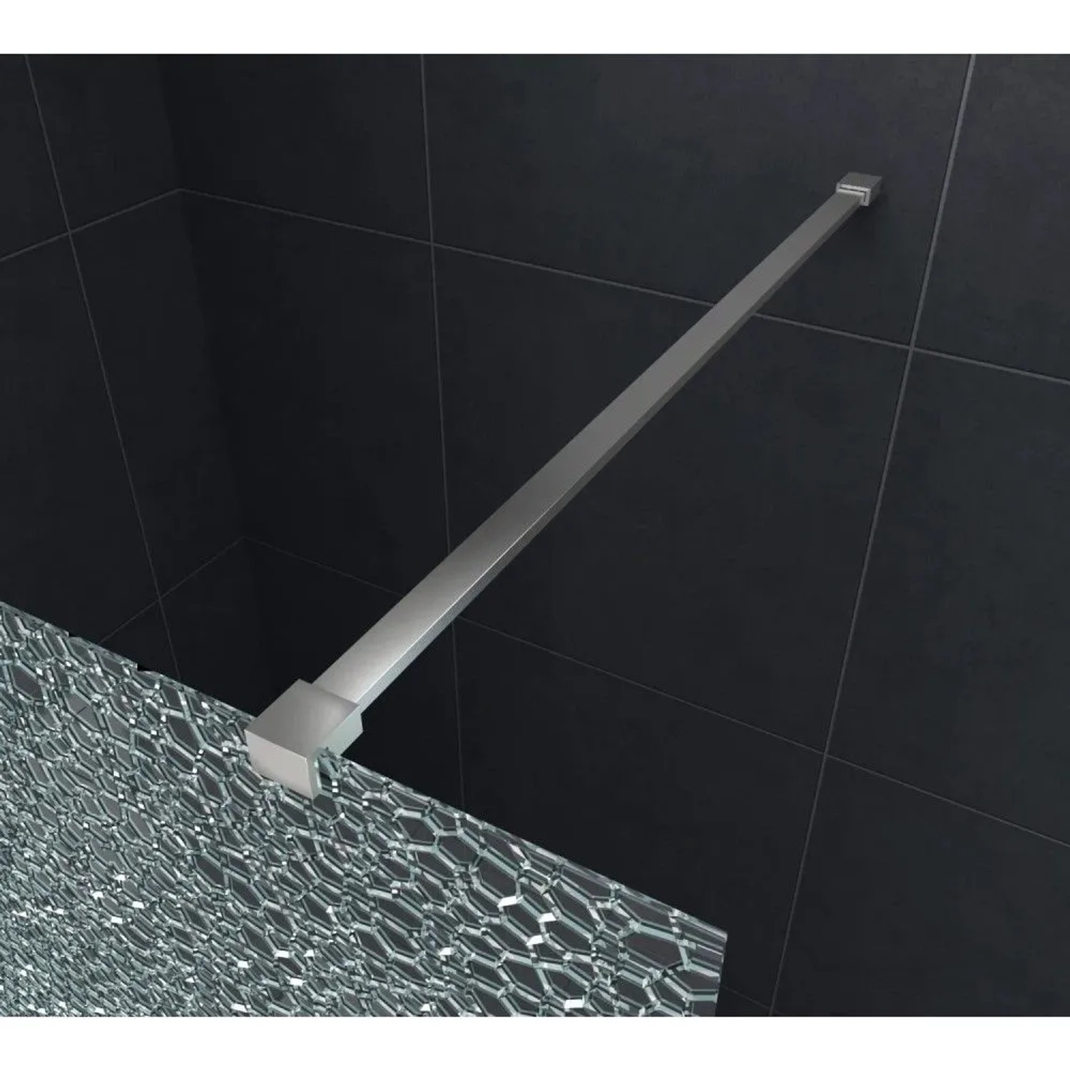 Glasdeals Walk-In Duschwand 140 x 200 cm AQUOS-CRUSHED-3415_3