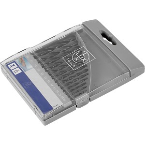 LUX Metallbohrer-Set Comfort, 13-teilig im grauen Kasten. Bohrersets für präzise Bohrungen.