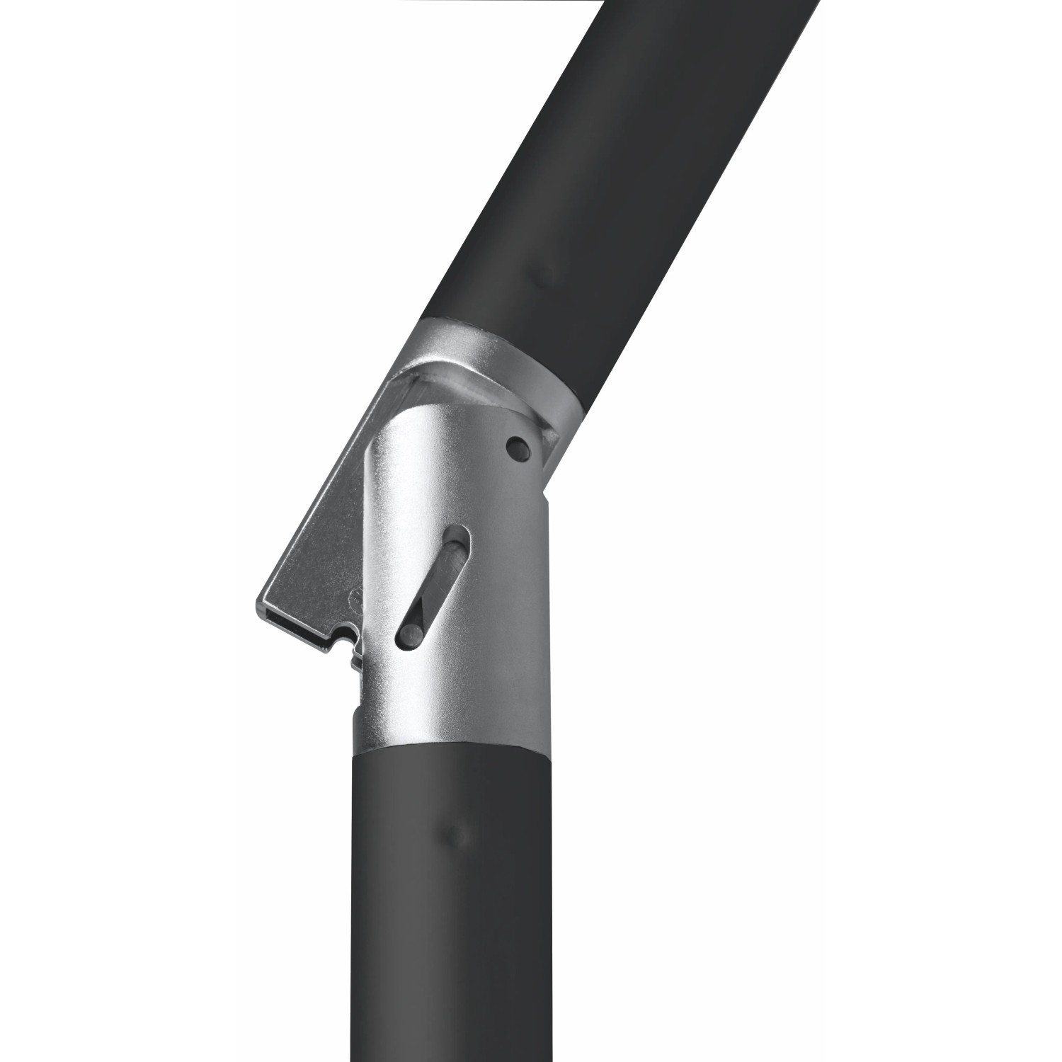 Detailaufnahme: Knickvorrichtung des Schneider Balkonschirm 270x150 Mandarine.