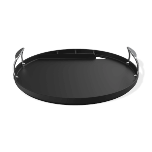 Weber Grillplatte Full-Size für Holzkohlegrills 57 cm mit Haltegriffen und Fettablaufrinne.