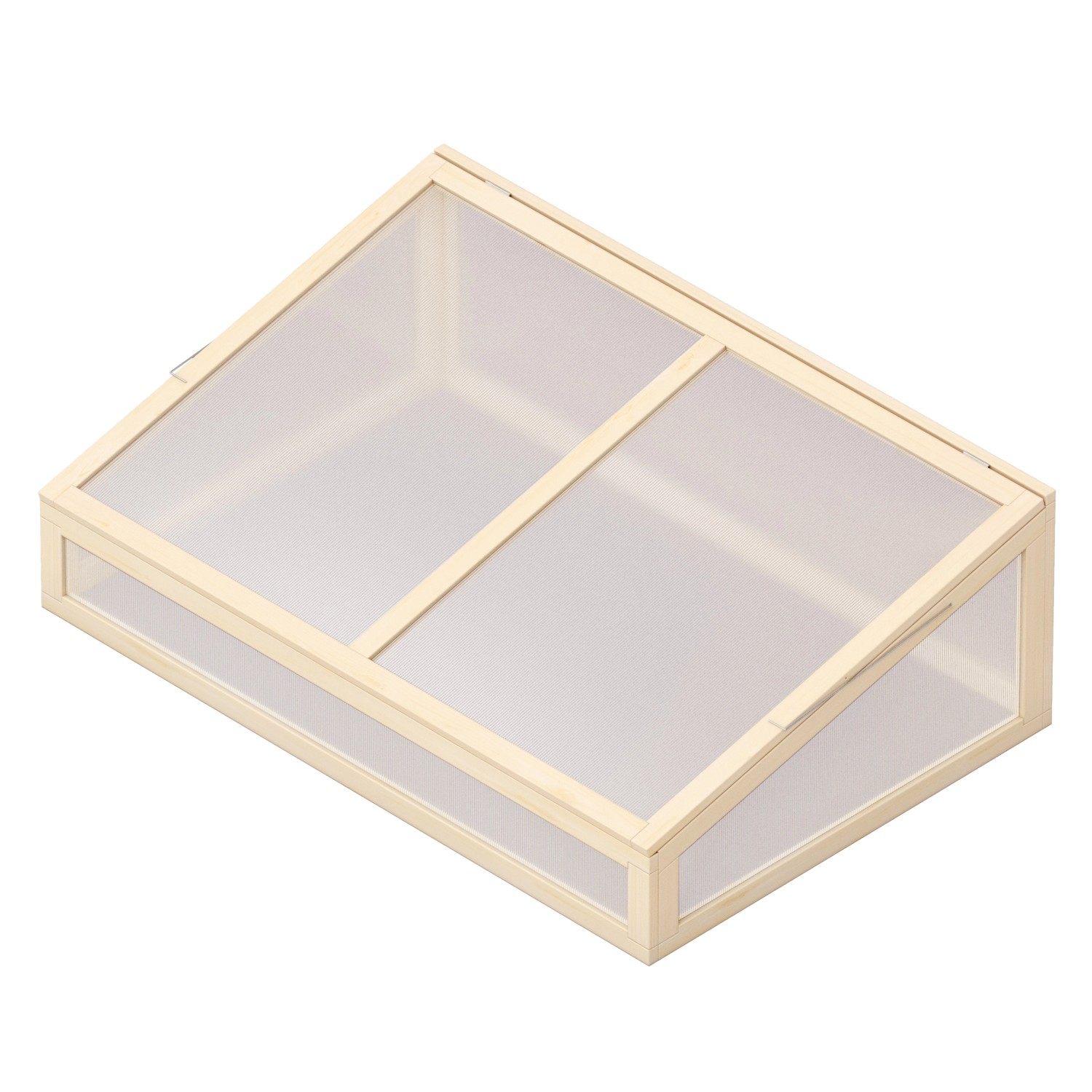 Upyard Gewächshaus für Hochbeete Frühbeetaufsatz für Palettenrahmen 120