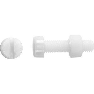 Gewindeschraube Zylinderkopf M6 x 40 mm Kunststoff 8 Stück