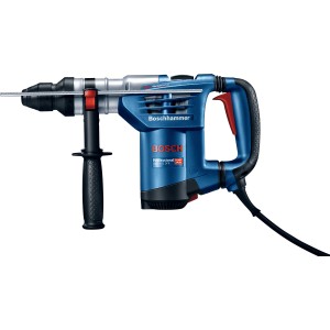 Blauer Bosch Professional Bohrhammer GBH 4-32 DFR mit Tiefenanschlag und Koffer.