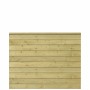 Druckimprägnierter Sichtschutzzaun Klink aus Nadelholz, 174x129cm, Detailansicht der Holzstruktur.
