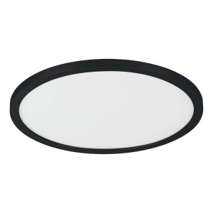 Schwarze Eglo LED-Deckenleuchte Campaspero, Ø 29,5 cm, für stimmungsvolle Beleuchtung.