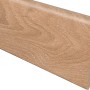 Sockelleiste K58C Eiche Light Brushed, MDF, 58 mm hoch, zur Clip-Montage.