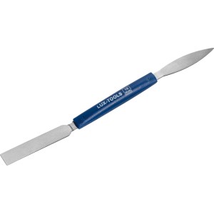 LUX-TOOLS Stuckateureisen 10 mm mit blauem Griff für Feinarbeiten.