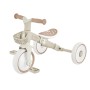 Globber Learning Trike 2in1 Plus Dreirad/Laufrad in Taupe. Höhenverstellbarer TPR-Sattel, EVA-Reifen, abnehmbares Körbchen.