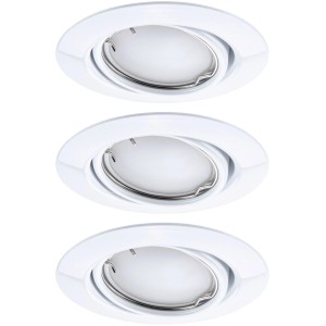Paulmann LED Einbaustrahler Set, 3 runde, weiße Smart Home Leuchten mit Zigbee Steuerung.