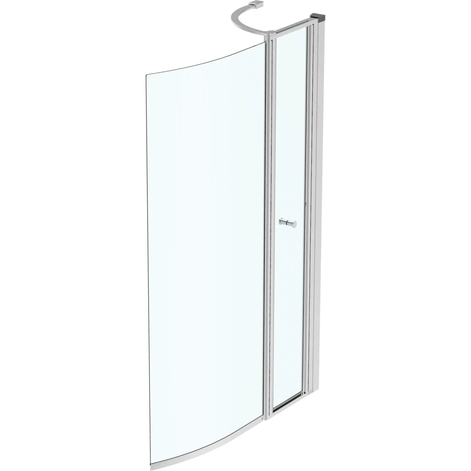 Ideal Standard Connect Air Duschwand mit Tür, beidseitig verwendbar, Glas.