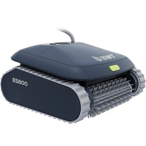 BWT Poolroboter ES 800 in Blau-Grau für die Reinigung von Poolboden, Wänden und Wasserlinie.