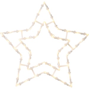 LED-Fensterlicht 50 LEDs Warmweiß 3-fach sortiert